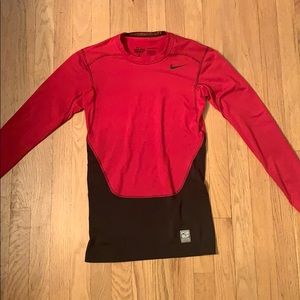 Nike pro combat long sleeve compression shirt